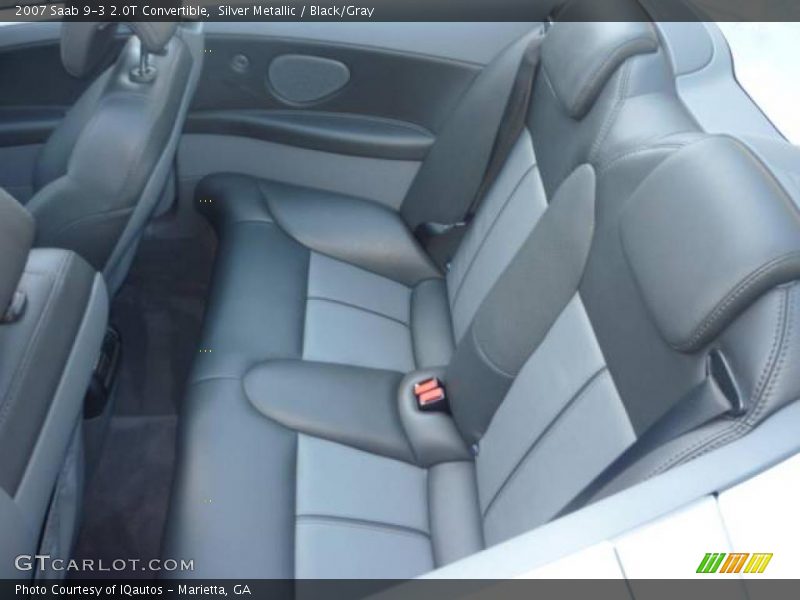 Silver Metallic / Black/Gray 2007 Saab 9-3 2.0T Convertible
