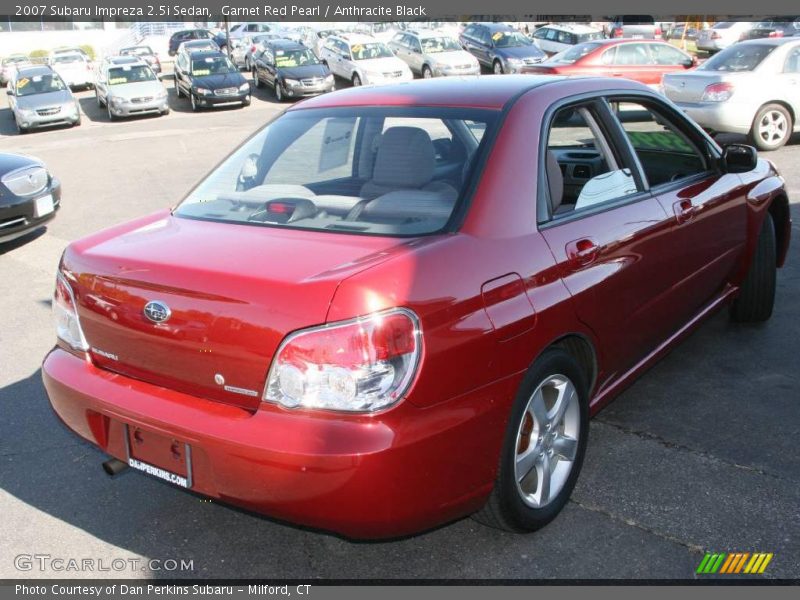 Garnet Red Pearl / Anthracite Black 2007 Subaru Impreza 2.5i Sedan