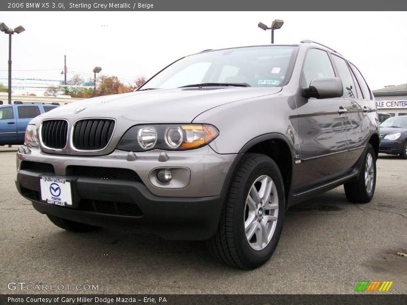 Sterling Grey Metallic / Beige 2006 BMW X5 3.0i
