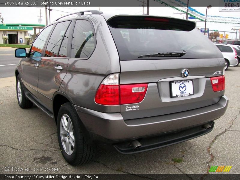 Sterling Grey Metallic / Beige 2006 BMW X5 3.0i