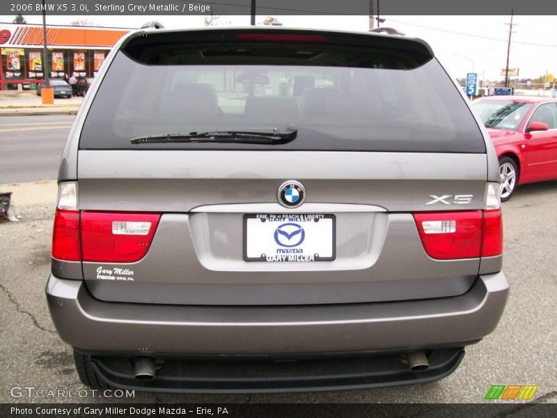 Sterling Grey Metallic / Beige 2006 BMW X5 3.0i