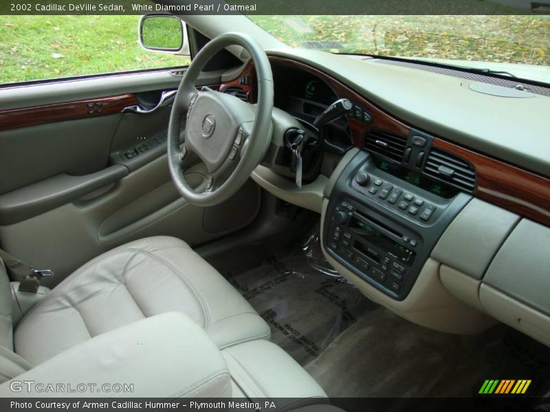 White Diamond Pearl / Oatmeal 2002 Cadillac DeVille Sedan