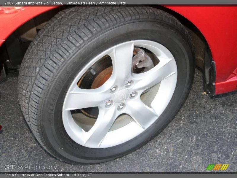 Garnet Red Pearl / Anthracite Black 2007 Subaru Impreza 2.5i Sedan