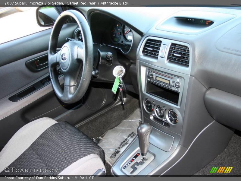 Garnet Red Pearl / Anthracite Black 2007 Subaru Impreza 2.5i Sedan