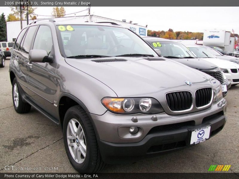 Sterling Grey Metallic / Beige 2006 BMW X5 3.0i