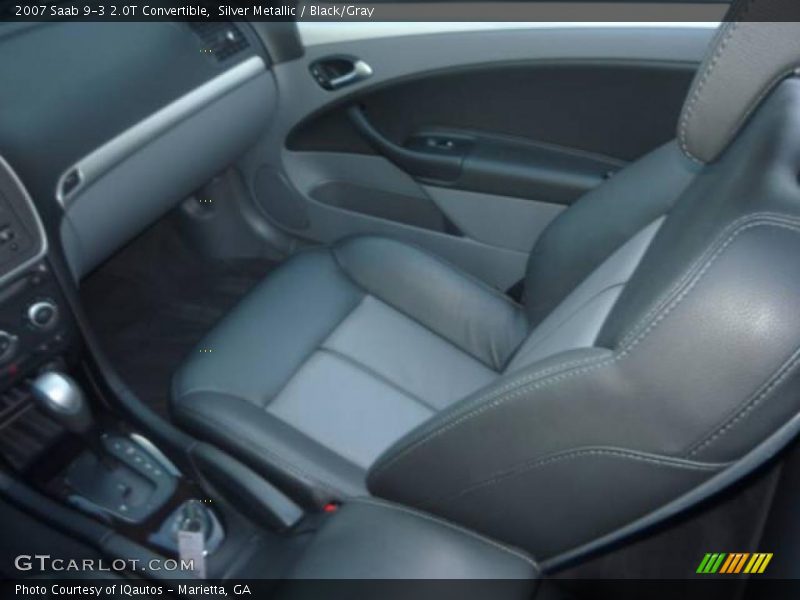 Silver Metallic / Black/Gray 2007 Saab 9-3 2.0T Convertible