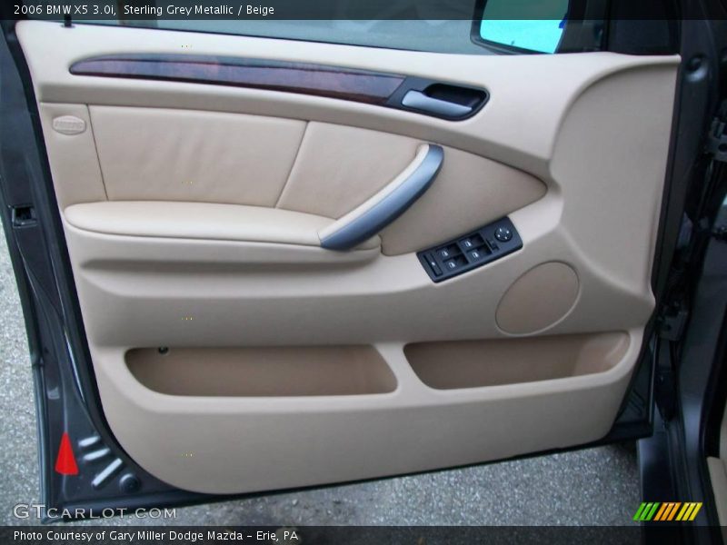 Sterling Grey Metallic / Beige 2006 BMW X5 3.0i