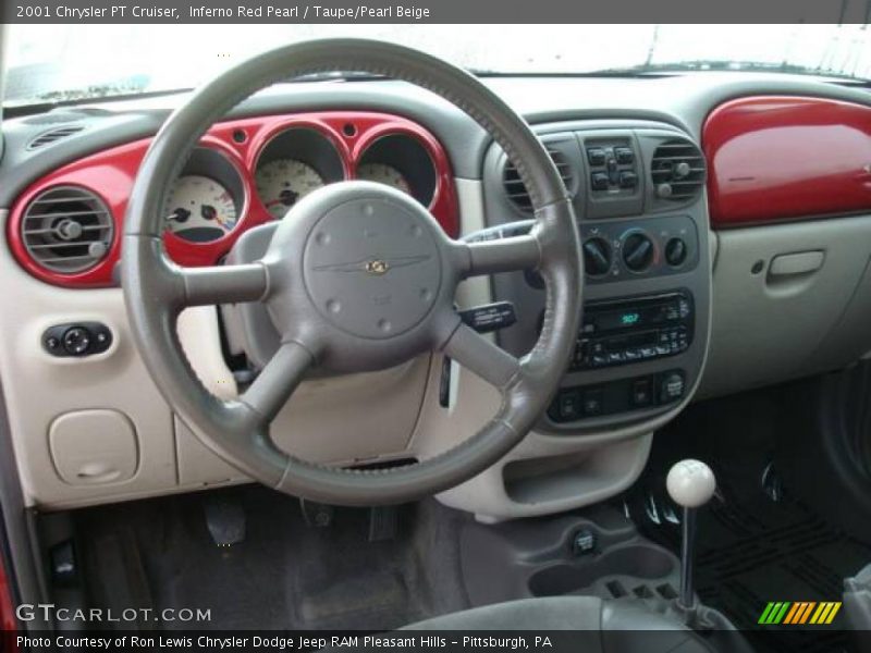 Inferno Red Pearl / Taupe/Pearl Beige 2001 Chrysler PT Cruiser