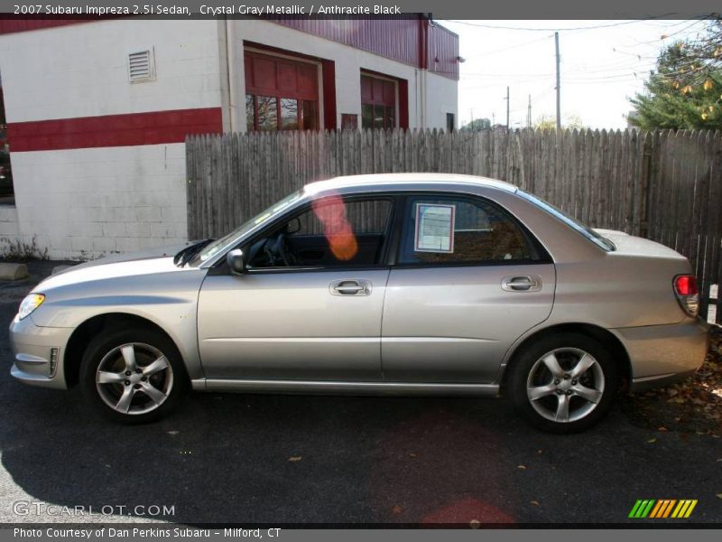 Crystal Gray Metallic / Anthracite Black 2007 Subaru Impreza 2.5i Sedan