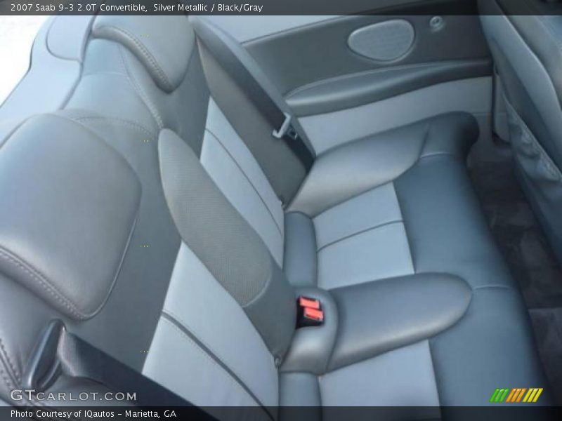 Silver Metallic / Black/Gray 2007 Saab 9-3 2.0T Convertible