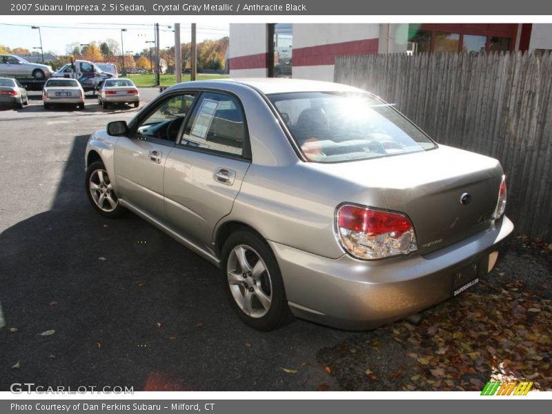 Crystal Gray Metallic / Anthracite Black 2007 Subaru Impreza 2.5i Sedan