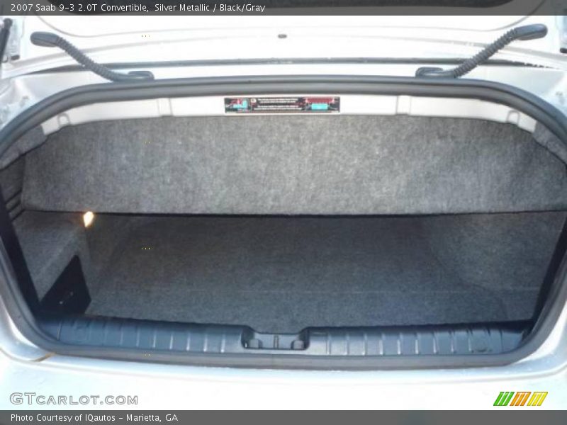 Silver Metallic / Black/Gray 2007 Saab 9-3 2.0T Convertible