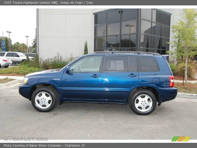 Indigo Ink Pearl / Gray 2005 Toyota Highlander Limited 4WD