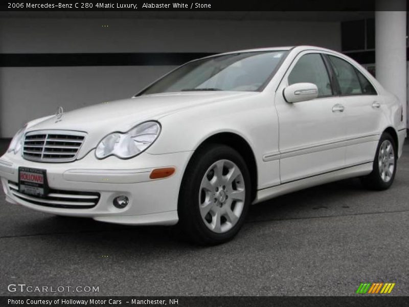 Alabaster White / Stone 2006 Mercedes-Benz C 280 4Matic Luxury