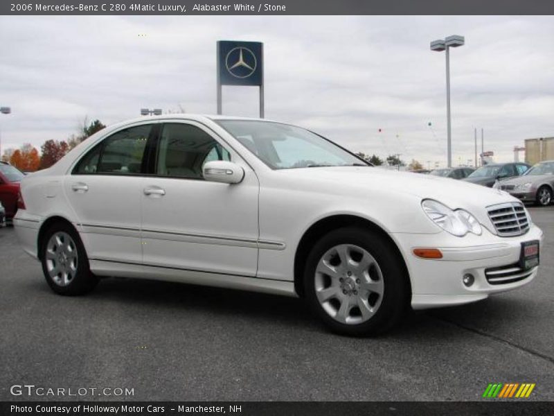 Alabaster White / Stone 2006 Mercedes-Benz C 280 4Matic Luxury