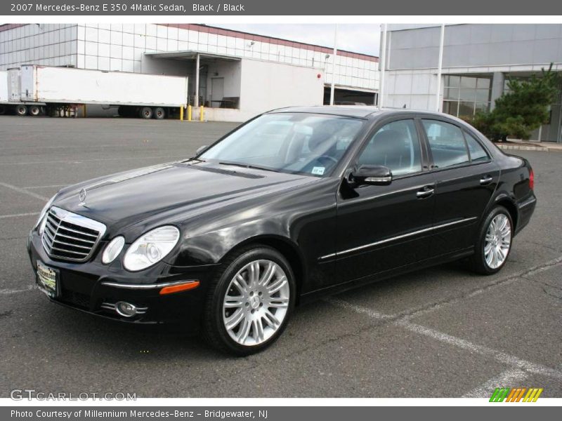 Black / Black 2007 Mercedes-Benz E 350 4Matic Sedan
