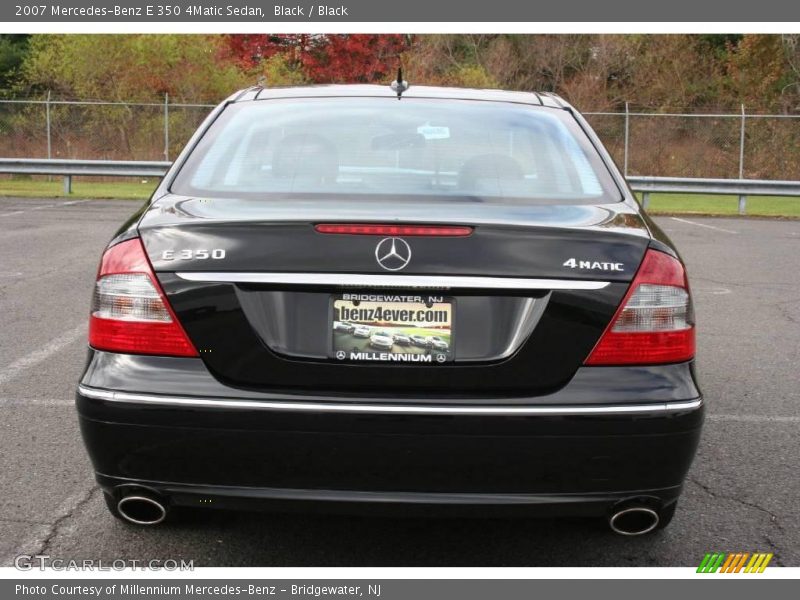 Black / Black 2007 Mercedes-Benz E 350 4Matic Sedan