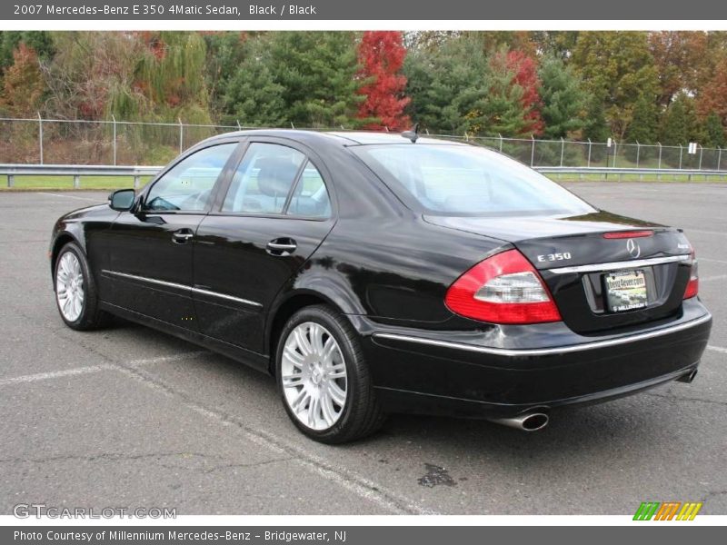 Black / Black 2007 Mercedes-Benz E 350 4Matic Sedan