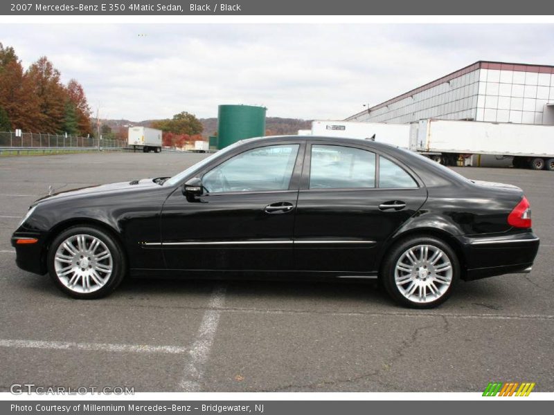 Black / Black 2007 Mercedes-Benz E 350 4Matic Sedan