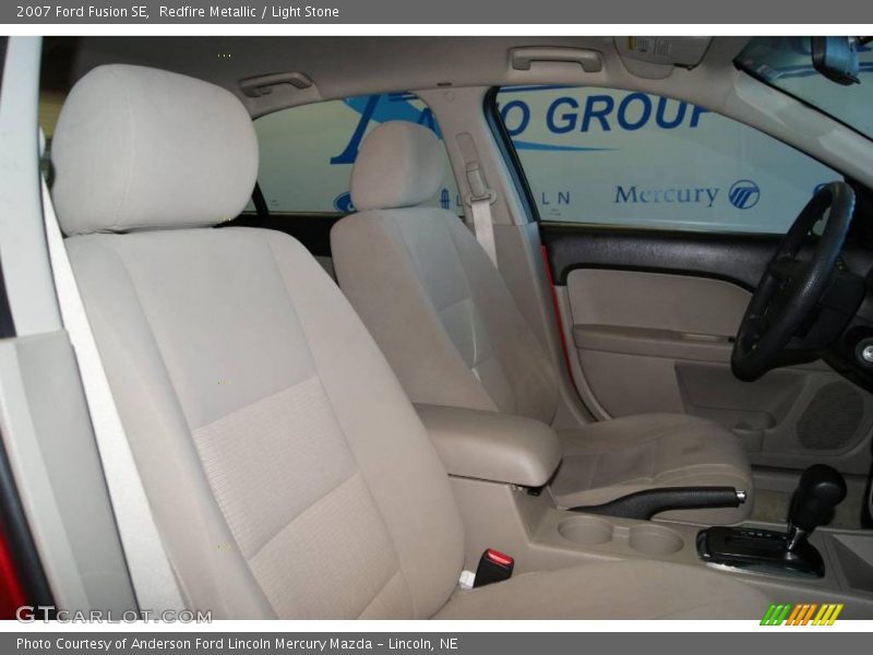 Redfire Metallic / Light Stone 2007 Ford Fusion SE