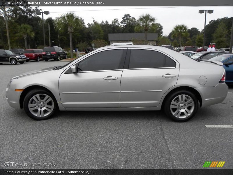 Silver Birch Metallic / Charcoal Black 2007 Ford Fusion SEL