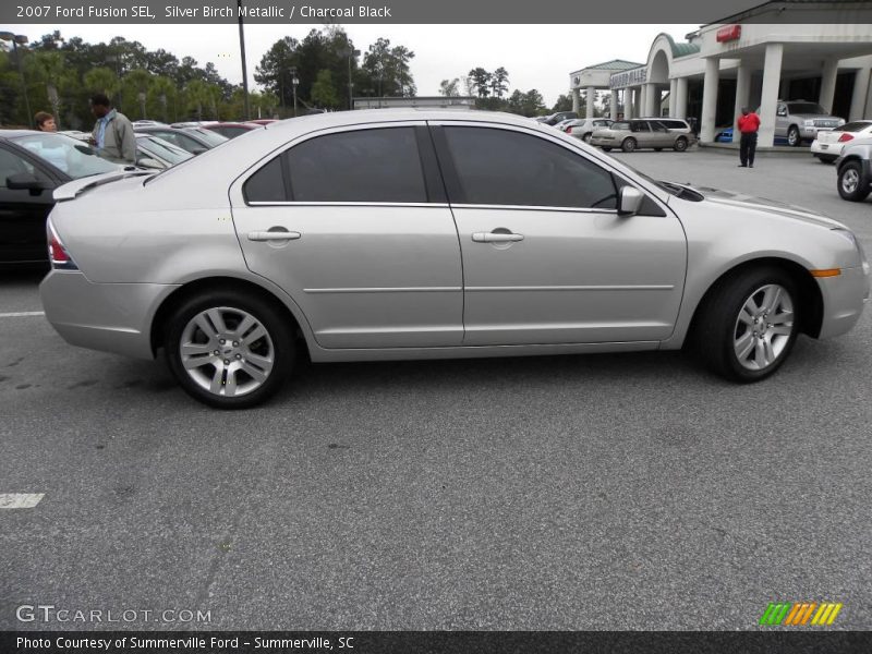 Silver Birch Metallic / Charcoal Black 2007 Ford Fusion SEL