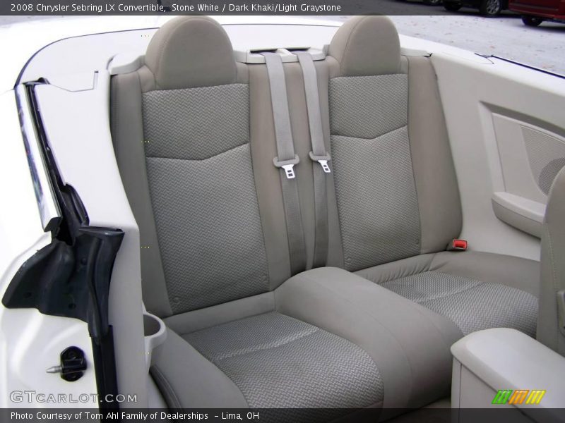 Stone White / Dark Khaki/Light Graystone 2008 Chrysler Sebring LX Convertible