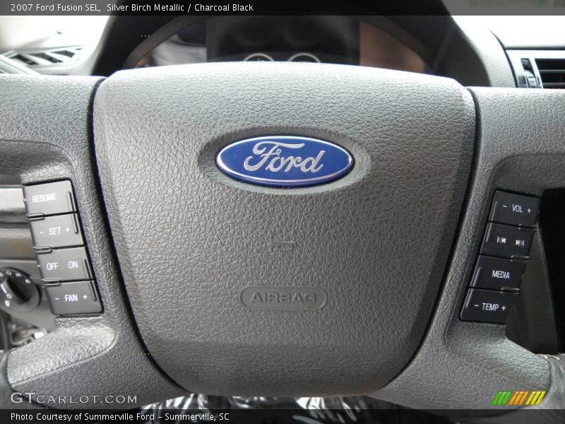 Silver Birch Metallic / Charcoal Black 2007 Ford Fusion SEL