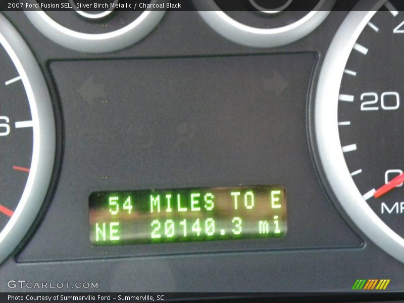 Silver Birch Metallic / Charcoal Black 2007 Ford Fusion SEL