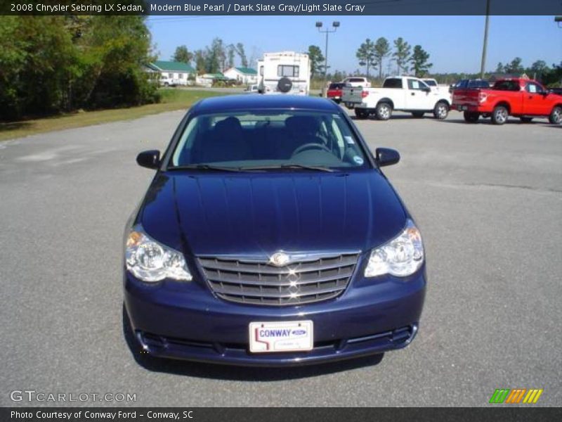 Modern Blue Pearl / Dark Slate Gray/Light Slate Gray 2008 Chrysler Sebring LX Sedan