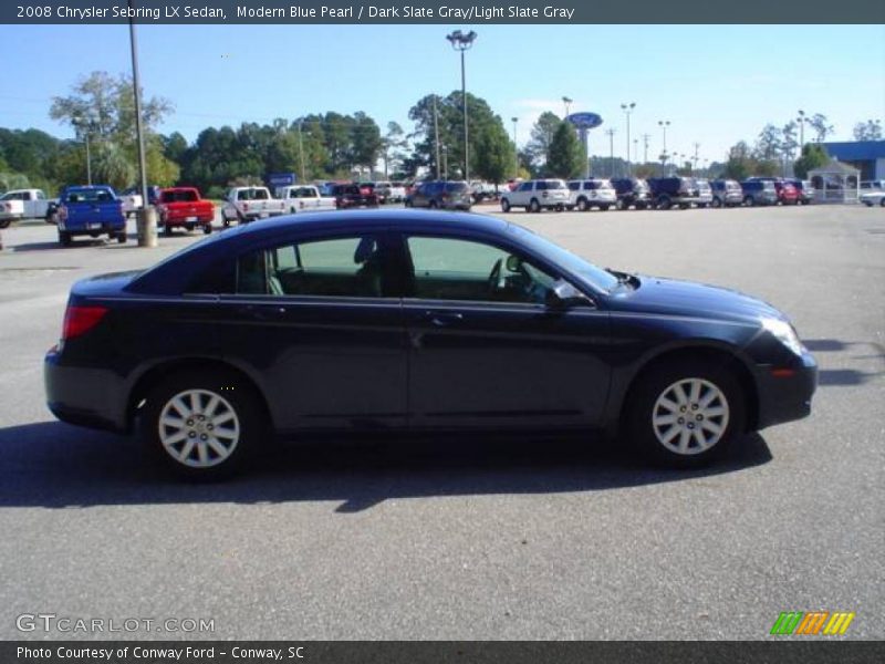 Modern Blue Pearl / Dark Slate Gray/Light Slate Gray 2008 Chrysler Sebring LX Sedan