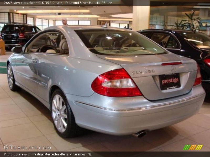 Diamond Silver Metallic / Stone 2007 Mercedes-Benz CLK 350 Coupe