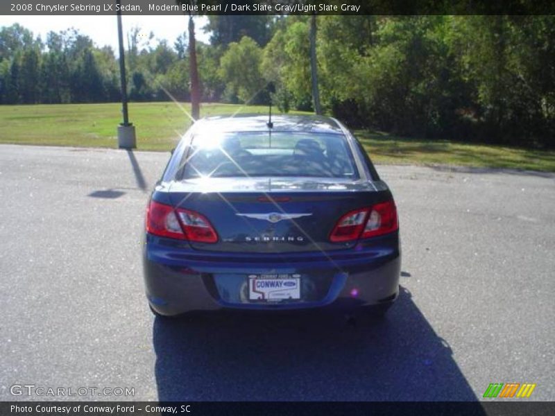 Modern Blue Pearl / Dark Slate Gray/Light Slate Gray 2008 Chrysler Sebring LX Sedan