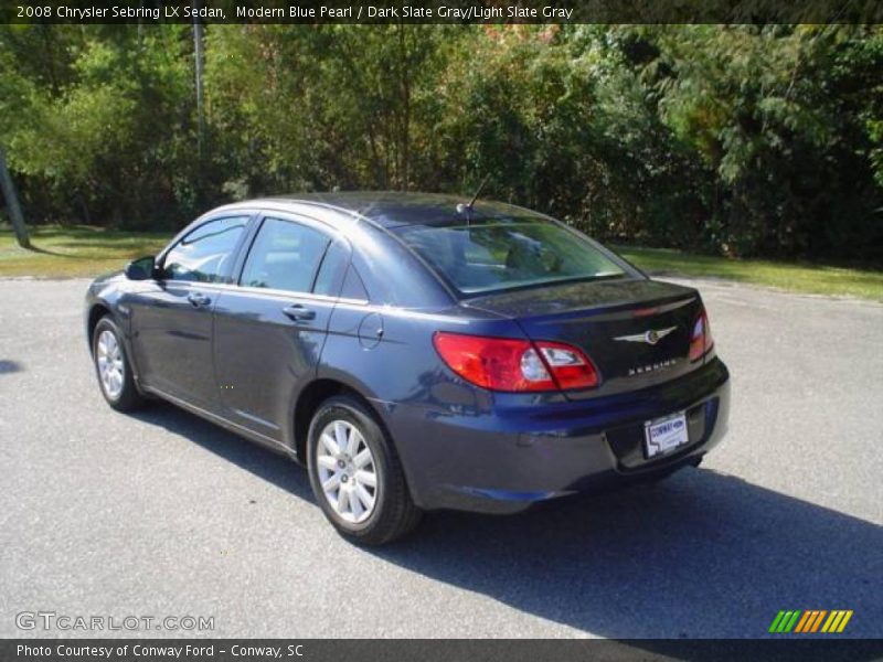 Modern Blue Pearl / Dark Slate Gray/Light Slate Gray 2008 Chrysler Sebring LX Sedan