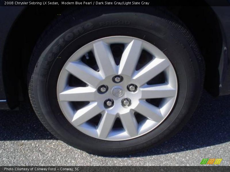 Modern Blue Pearl / Dark Slate Gray/Light Slate Gray 2008 Chrysler Sebring LX Sedan