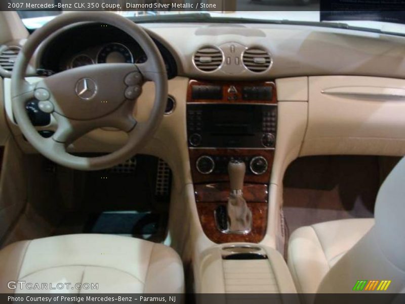 Diamond Silver Metallic / Stone 2007 Mercedes-Benz CLK 350 Coupe