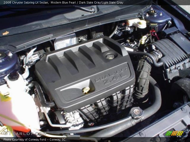 Modern Blue Pearl / Dark Slate Gray/Light Slate Gray 2008 Chrysler Sebring LX Sedan