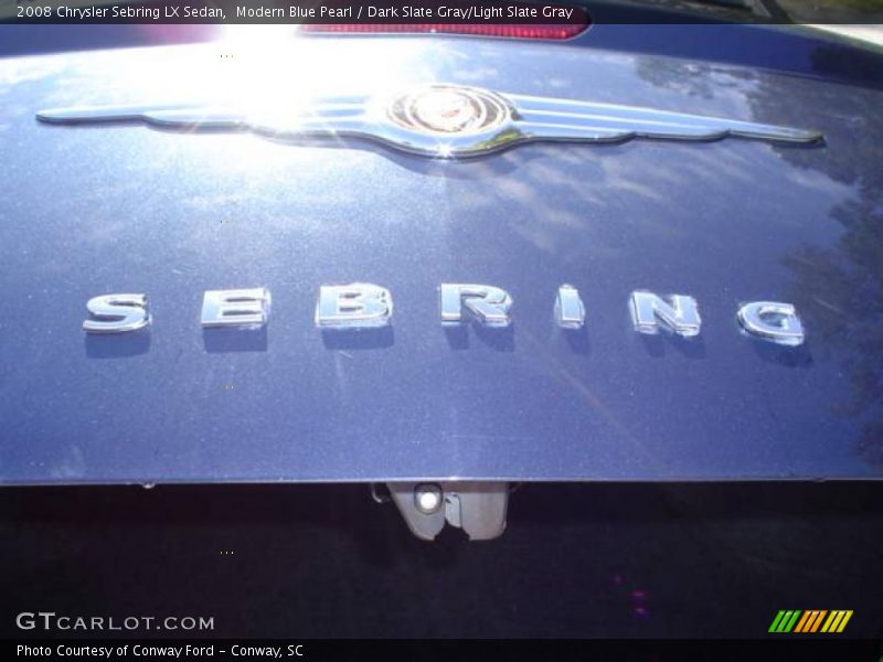 Modern Blue Pearl / Dark Slate Gray/Light Slate Gray 2008 Chrysler Sebring LX Sedan