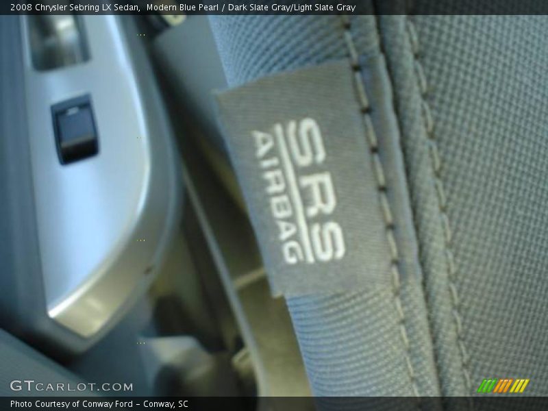 Modern Blue Pearl / Dark Slate Gray/Light Slate Gray 2008 Chrysler Sebring LX Sedan