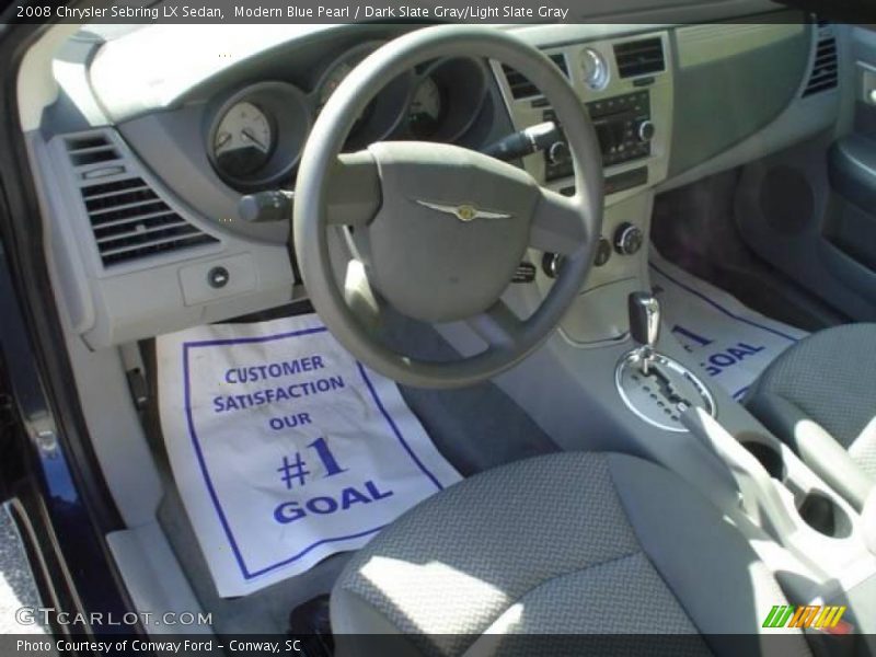 Modern Blue Pearl / Dark Slate Gray/Light Slate Gray 2008 Chrysler Sebring LX Sedan