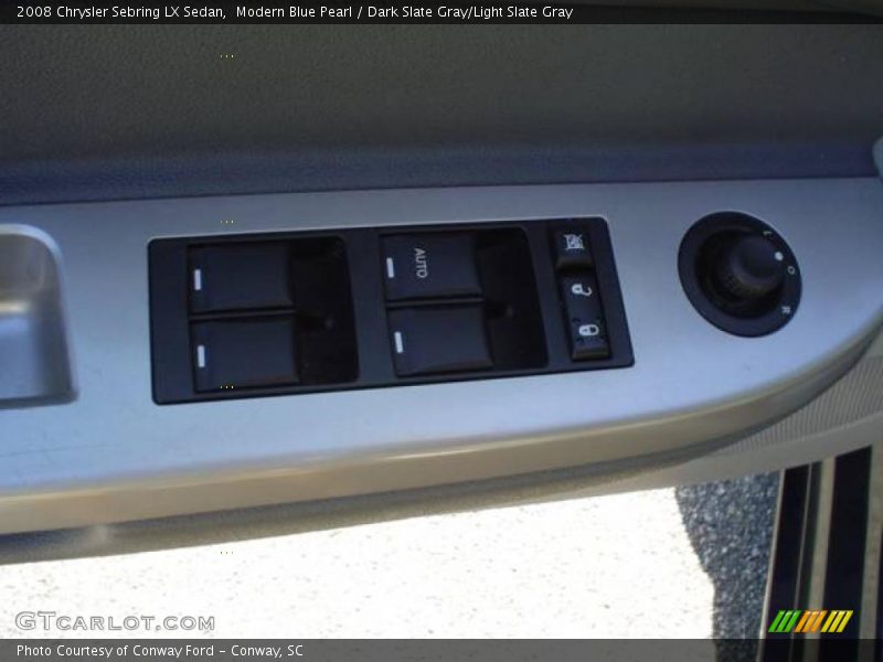 Modern Blue Pearl / Dark Slate Gray/Light Slate Gray 2008 Chrysler Sebring LX Sedan