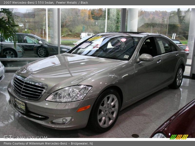 Pewter Metallic / Black 2007 Mercedes-Benz S 550 Sedan