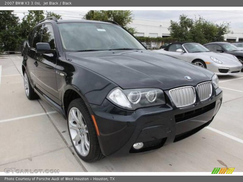 Jet Black / Black 2007 BMW X3 3.0si