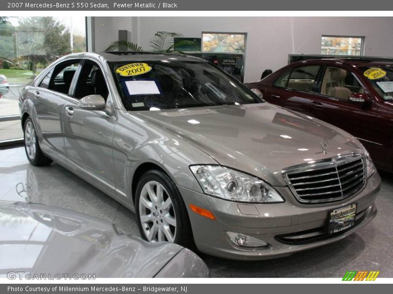 Pewter Metallic / Black 2007 Mercedes-Benz S 550 Sedan