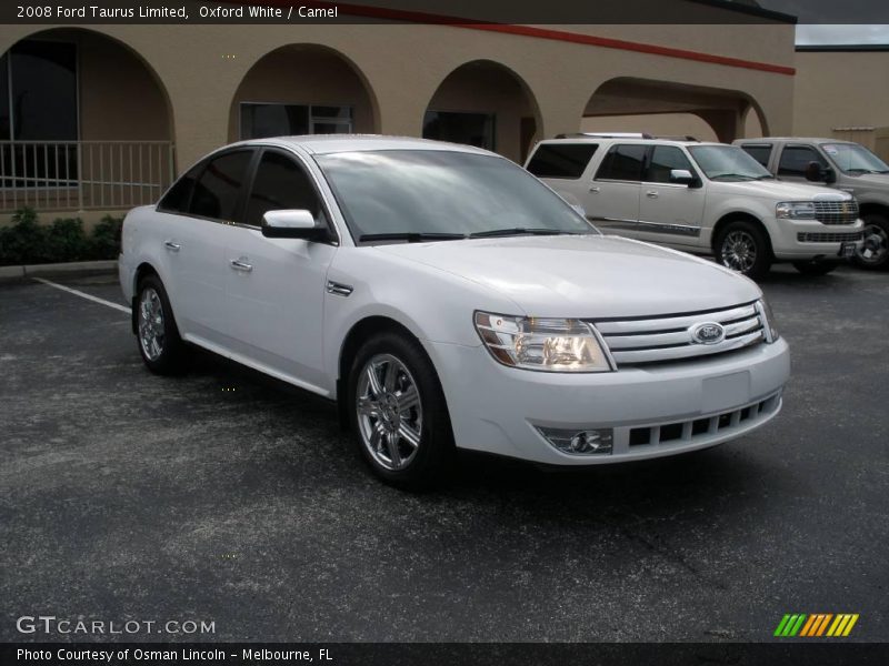 Oxford White / Camel 2008 Ford Taurus Limited