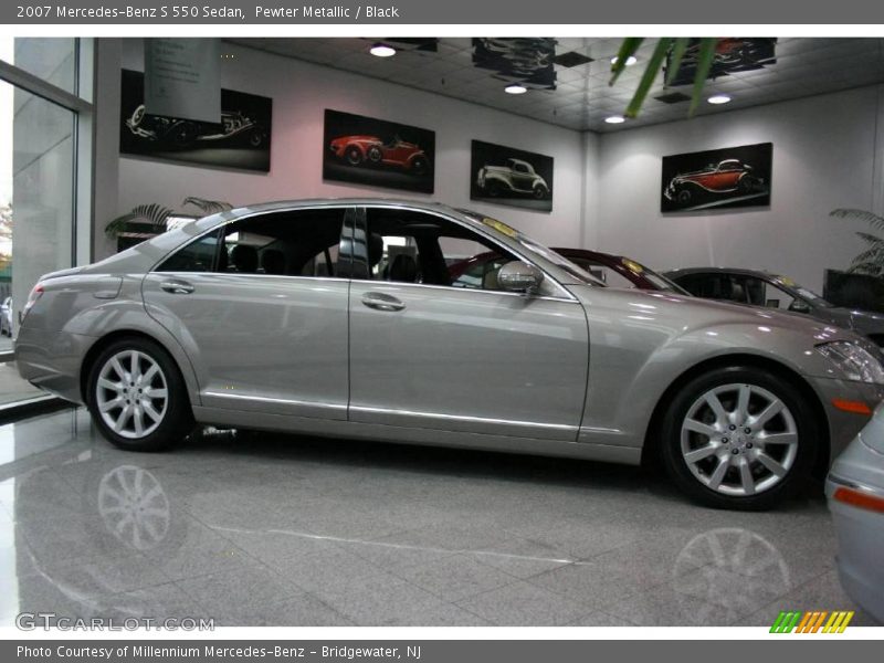 Pewter Metallic / Black 2007 Mercedes-Benz S 550 Sedan