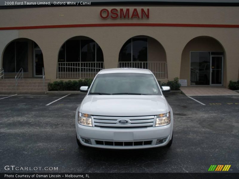 Oxford White / Camel 2008 Ford Taurus Limited