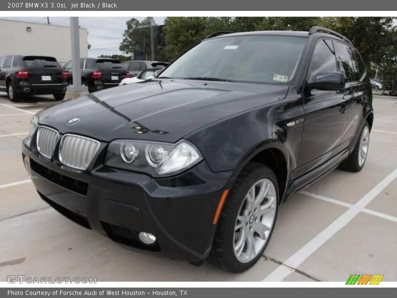 Jet Black / Black 2007 BMW X3 3.0si