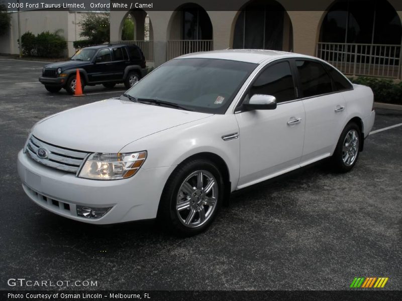 Oxford White / Camel 2008 Ford Taurus Limited