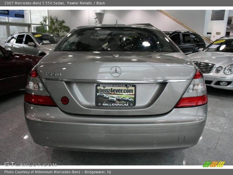 Pewter Metallic / Black 2007 Mercedes-Benz S 550 Sedan